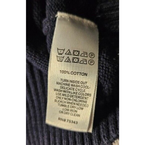 Aspen Fair Isle Nordic Crewneck Sweater Medium Holiday Ski Cotton - Picture 9 of 9